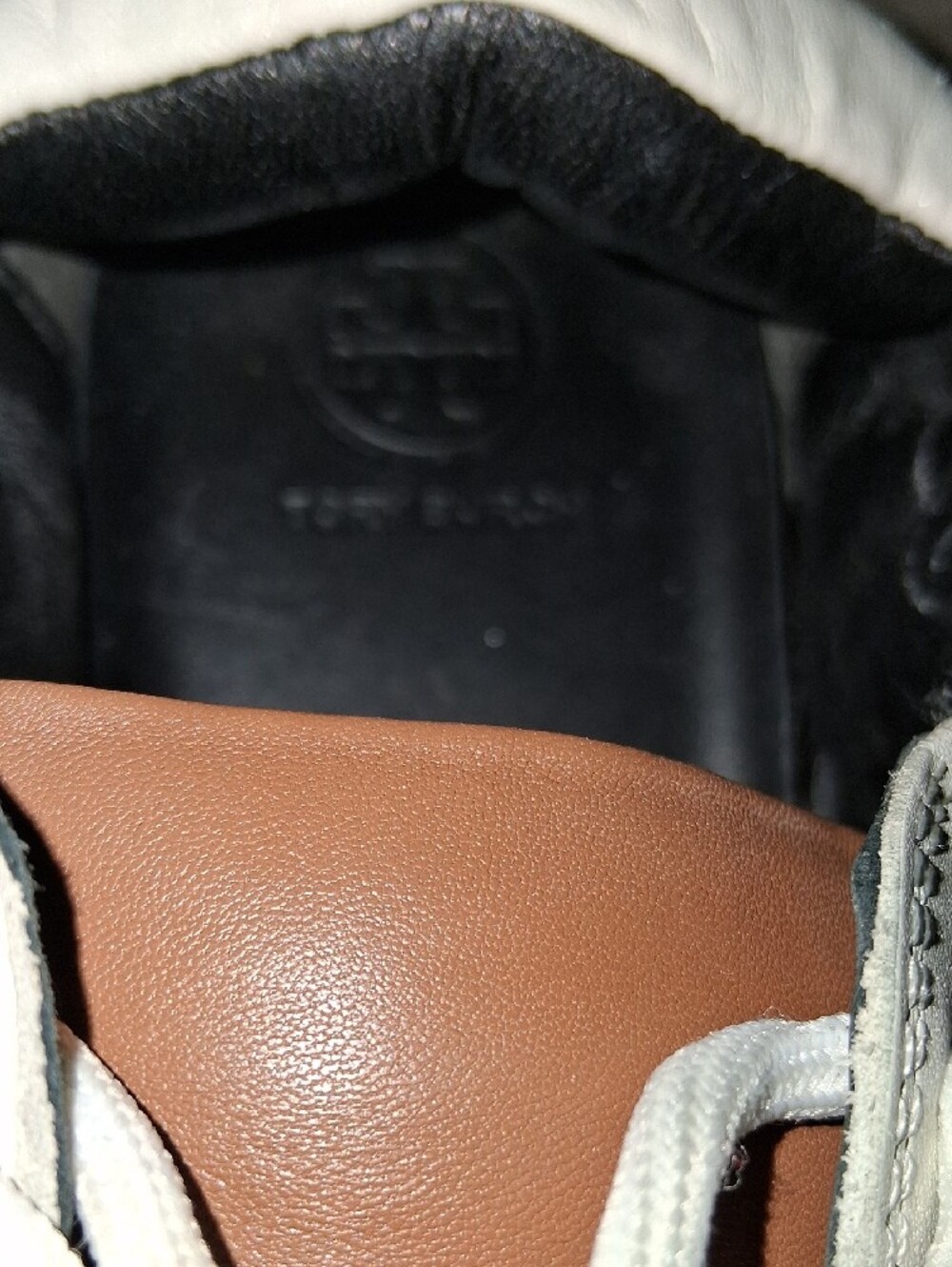 Tory Burch Brown and Black Logo Detail Sneakers - Picture 5 of 11